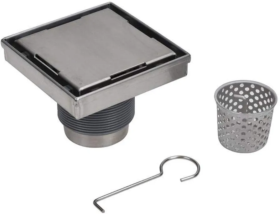 Designline 4 in. x 4 in. Square Drain Tile-in Grate