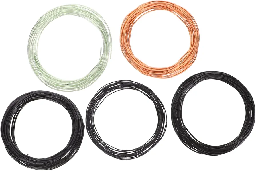 Happyyami 5 Rolls Bonsai Aluminum Wire Crafting Wire Aluminum Wire for Crafts Floral Wire Stems Sculpting Wire Bosai Wire Black Wire Bonsai Tree Kit Polymer Clay Wire Soft Pure Aluminum Wire