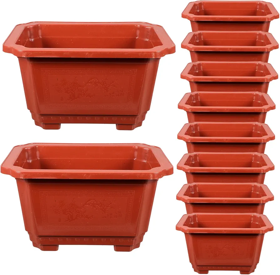 10pcs Bonsai Bowl Bonsai Pruning Kit Bonsai Tool Bonsai Planter Bonsai Plant Bonsai Care Kit Bonsai Accessories Bonsai Bonsai Soil Bonsai Tree Indoor with Pot