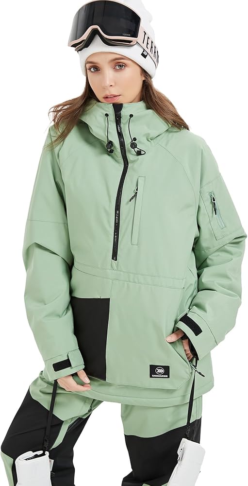 SNOWVERB Womens Mens Insulated Waterproof Snowboarding Mountain Jackets with Hood Skiing Coat Snowboard Winter Ski Jacket