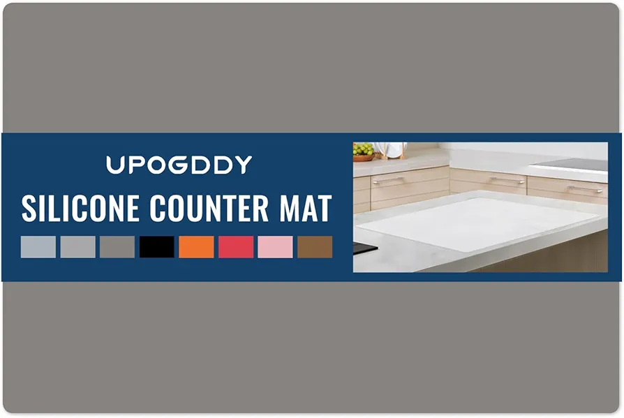 Large Silicone Mat for Kitchen Counter, Nonskid Heat Resistant Desk Saver Pad,Coffee Mat, Placemat, Multipurpose Mat, Thick Silicone Countertop Protector Baking Mat Dishwasher Safe