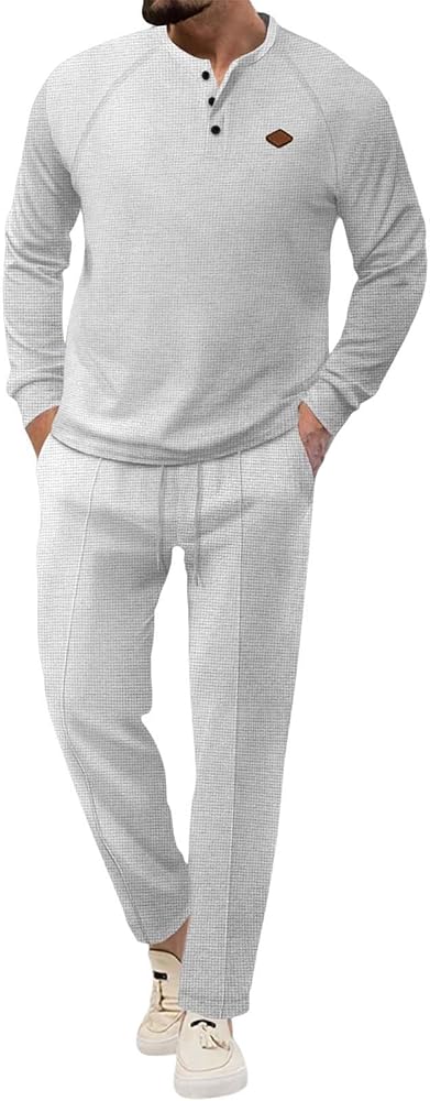 Wool Base Layer Mens Set - Fleece Lined Base Layer Set Top Bottom Soft Fleece Lined Long Johns Men's Base Layers