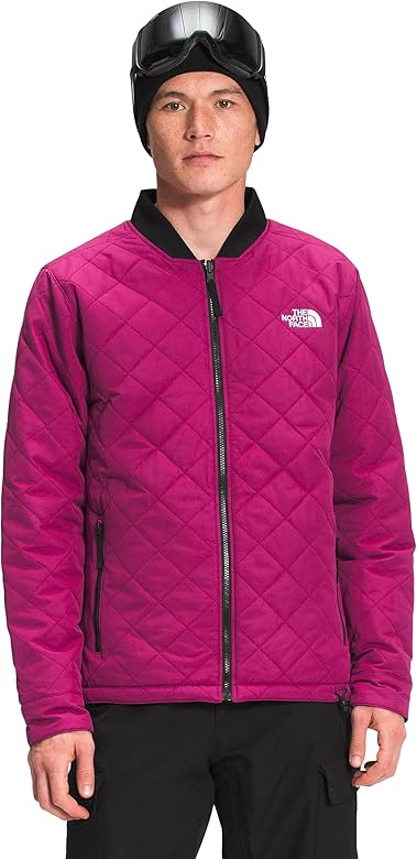 THE NORTH FACE Men's Jester Insulated Ski Jacket, Roxbury Pink/TNF Black, Large
