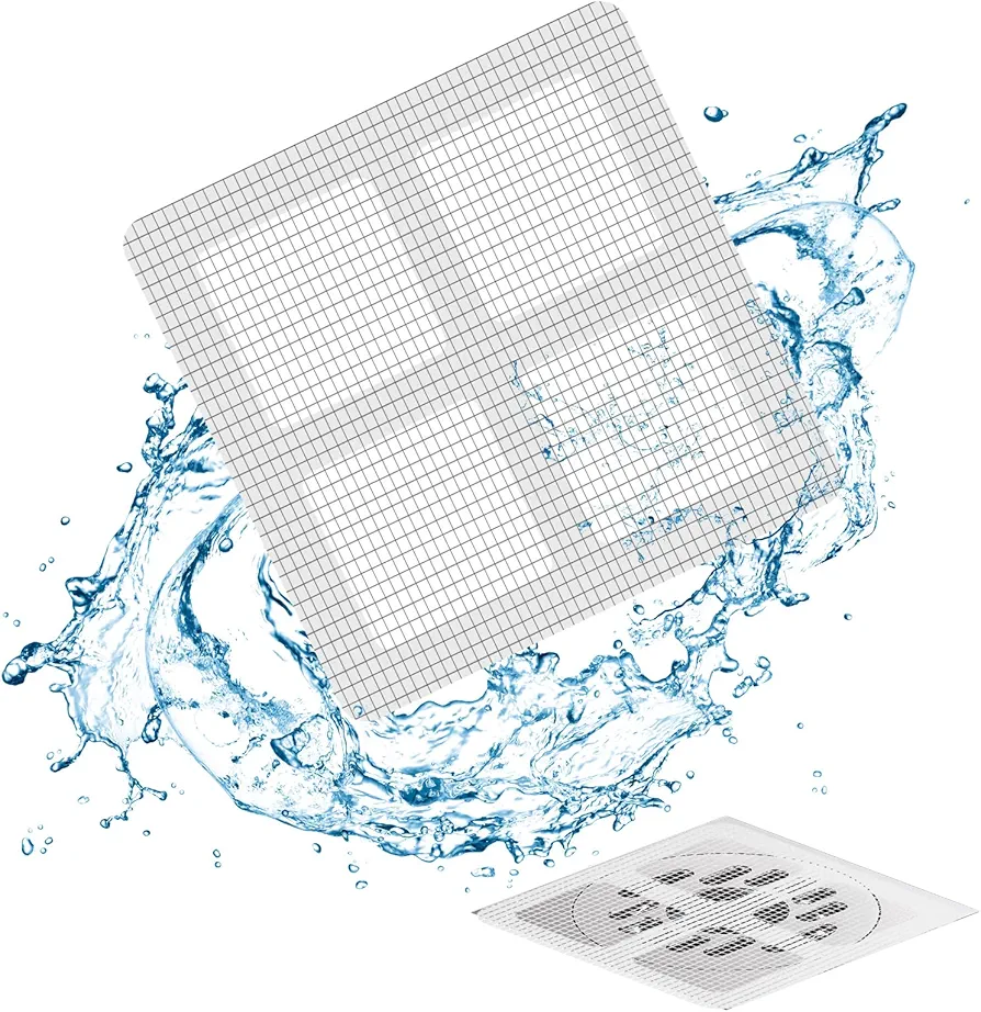 50 Pack Shower Drain Cover Hair Catcher, Disposable Drain Covers for Shower Airshooter