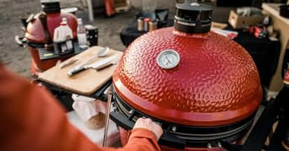 Products from Kamado Joe in use